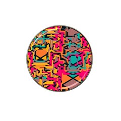 Colorful Shapes Hat Clip Ball Marker by LalyLauraFLM