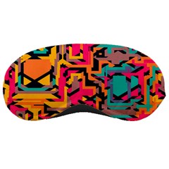 Colorful Shapes Sleeping Mask by LalyLauraFLM