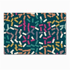 Floating Rectangles Postcard 4 x 6  (pkg Of 10)