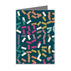 Floating Rectangles Mini Greeting Card