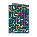 Floating rectangles Mini Greeting Card Right