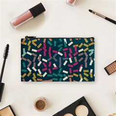 Floating Rectangles Cosmetic Bag (small) by LalyLauraFLM