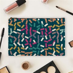 Floating Rectangles Cosmetic Bag (large) by LalyLauraFLM