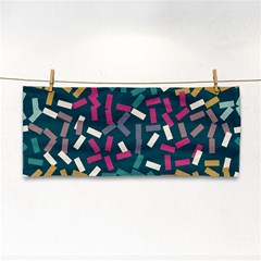 Floating Rectangles Hand Towel by LalyLauraFLM