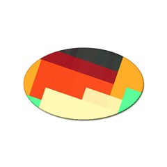 Miscellaneous retro shapes Sticker Oval (100 pack)