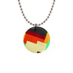 Miscellaneous retro shapes 1  Button Necklace Front