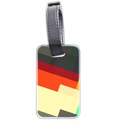 Miscellaneous retro shapes Luggage Tag (two sides)