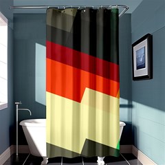 Miscellaneous Retro Shapes	shower Curtain 36  X 72  by LalyLauraFLM