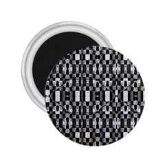 Black And White Geometric Tribal Pattern 2 25  Magnets by dflcprints