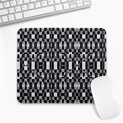 Black And White Geometric Tribal Pattern Large Mousepads by dflcprints