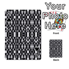 Black And White Geometric Tribal Pattern Playing Cards 54 Designs  by dflcprints