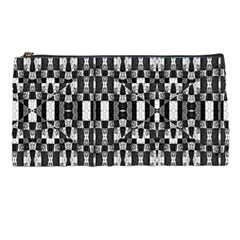 Black And White Geometric Tribal Pattern Pencil Cases by dflcprints