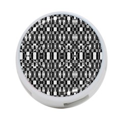 Black And White Geometric Tribal Pattern 4-port Usb Hub (one Side) by dflcprints