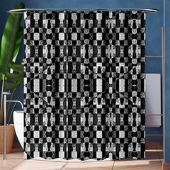 Black And White Geometric Tribal Pattern Shower Curtain 60  X 72  (medium)  by dflcprints