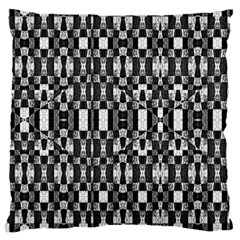 Black And White Geometric Tribal Pattern Large Cushion Cases (one Side)  by dflcprints