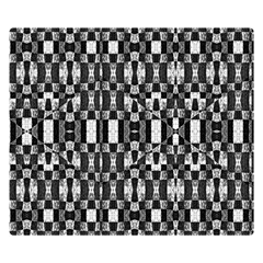 Black And White Geometric Tribal Pattern Double Sided Flano Blanket (small)  by dflcprints