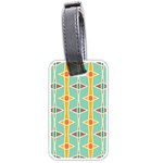 Rhombus pattern in retro colors 			Luggage Tag (one side) Front