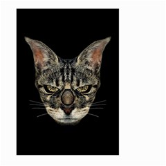 Angry Cyborg Cat Large Garden Flag (two Sides)