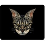 Angry Cyborg Cat Double Sided Fleece Blanket (Medium)  58.8 x47.4  Blanket Front