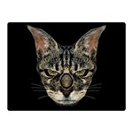 Angry Cyborg Cat Double Sided Flano Blanket (Mini)  35 x27  Blanket Front