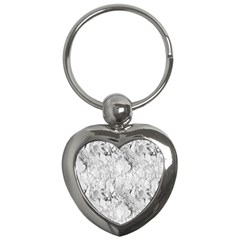 White Marble Key Chains (heart)  by ArgosPhotography