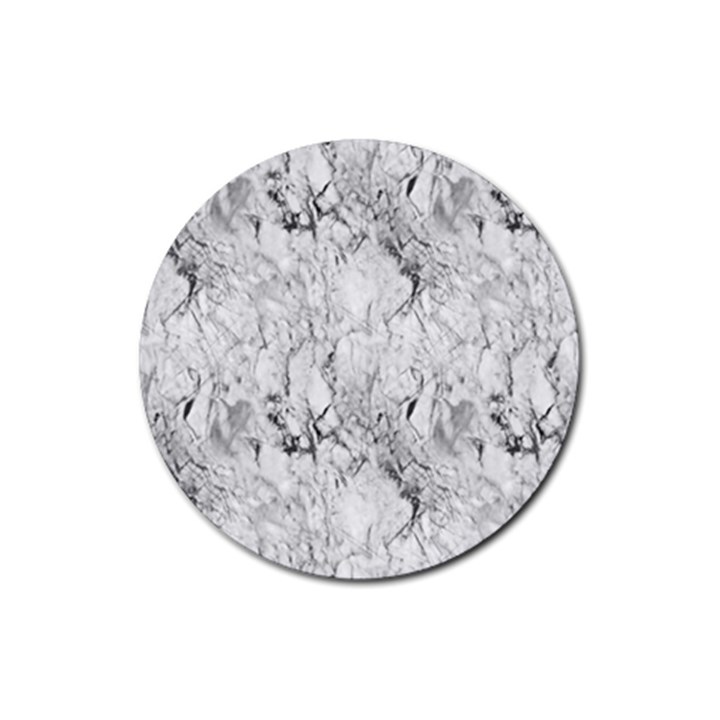 White Marble Rubber Round Coaster (4 pack) 