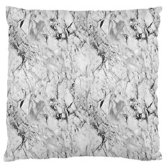 White Marble Standard Flano Cushion Cases (one Side)  by ArgosPhotography