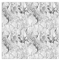 White Marble Large Satin Scarf (square) by ArgosPhotography