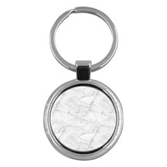 White Marble 2 Key Chains (round) 