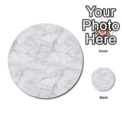 White Marble 2 Multi-purpose Cards (round)  by ArgosPhotography