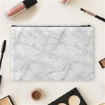 White Marble 2 Cosmetic Bag (Large)  Back