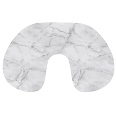 White Marble 2 Travel Neck Pillows by ArgosPhotography