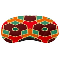 Distorted Shapes In Retro Colors			sleeping Mask by LalyLauraFLM