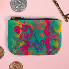 Fading Circles 	mini Coin Purse by LalyLauraFLM