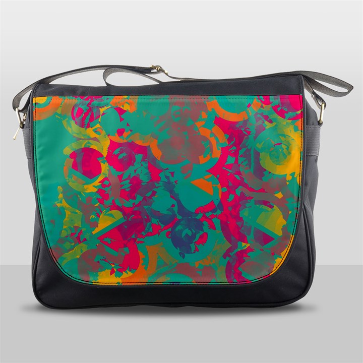 Fading circles			Messenger Bag