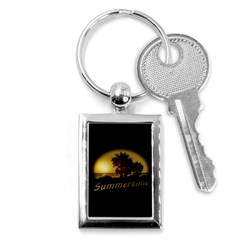 Sunset Scene At The Coast Of Montevideo Uruguay Key Chains (rectangle)  by dflcprints