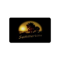 Sunset Scene At The Coast Of Montevideo Uruguay Magnet (name Card) by dflcprints