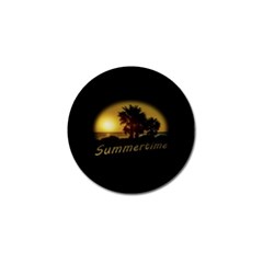 Sunset Scene At The Coast Of Montevideo Uruguay Golf Ball Marker (10 Pack) by dflcprints