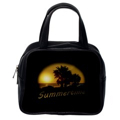 Sunset Scene At The Coast Of Montevideo Uruguay Classic Handbags (one Side) by dflcprints