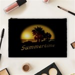 Sunset Scene at the Coast of Montevideo Uruguay Cosmetic Bag (Large)  Front