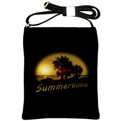 Sunset Scene At The Coast Of Montevideo Uruguay Shoulder Sling Bags by dflcprints