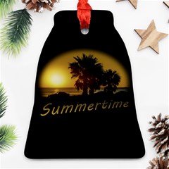 Sunset Scene At The Coast Of Montevideo Uruguay Bell Ornament (2 Sides) by dflcprints