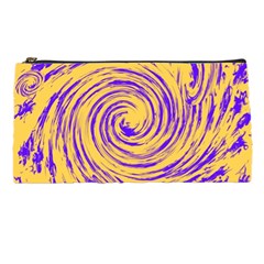 Purple And Orange Swirling Design Pencil Cases by JDDesigns