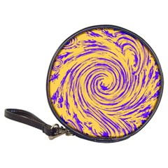 Purple And Orange Swirling Design Classic 20-cd Wallets by JDDesigns