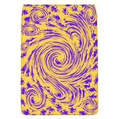 Purple And Orange Swirling Design Flap Covers (l)  by JDDesigns