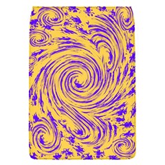 Purple And Orange Swirling Design Flap Covers (s)  by JDDesigns