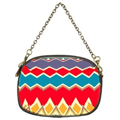 Chevrons And Rhombus 	chain Purse (two Sides) by LalyLauraFLM