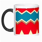 Chevrons and rhombus Morph Mug Left