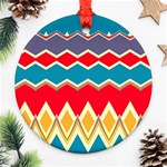 Chevrons and rhombus			Ornament (Round) Front