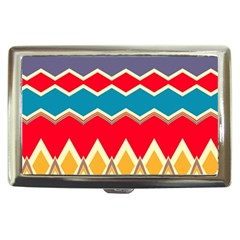 Chevrons And Rhombus			cigarette Money Case by LalyLauraFLM